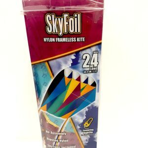 XKITES | SkyFoil Kite Nylon Frameless | 24" | SPECTRUM | Multicolor No Assembly